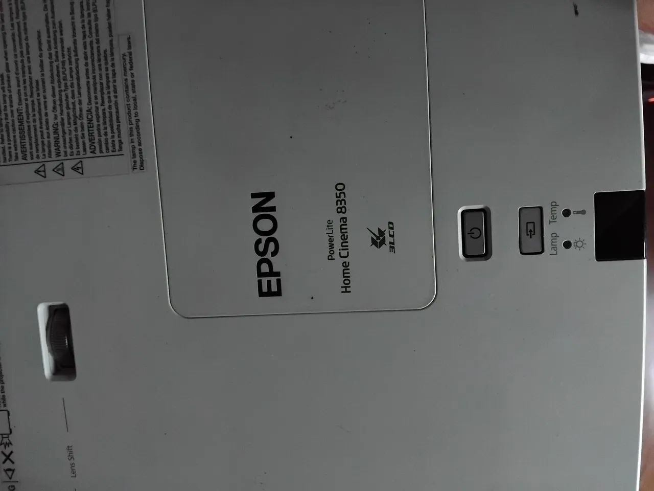 Projetor Epson Cinema 8350 - Foto 4