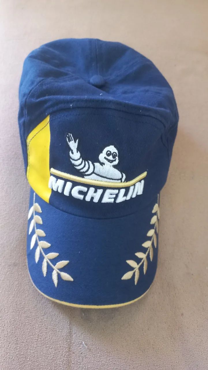 Boné Michelin original bordado coleção uso decoração 