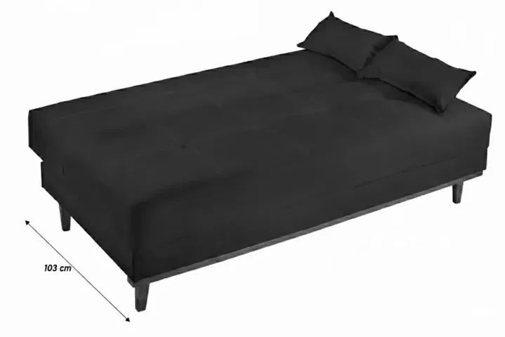 Sofá Cama Aurora Marrom - Veludo Premium - D28 - Foto 4