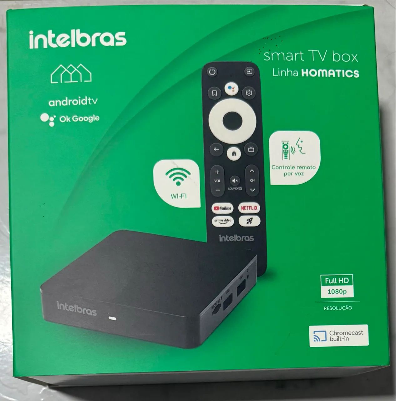 TV Box Intelbras Homatics Full HD Android TV - Controle por Voz - Foto 4