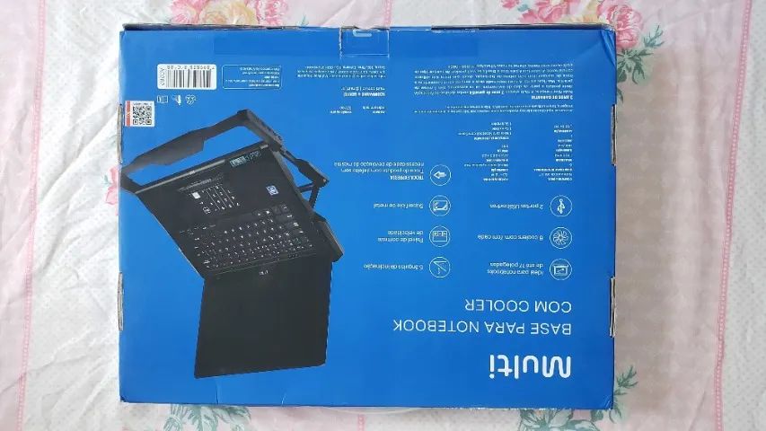 Base para Notebook Multi Hexa com 6 Coolers até 17"