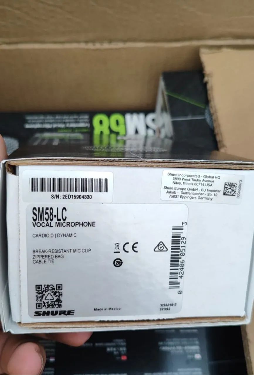 Microfone shure sm58 dinâmico  - Foto 2