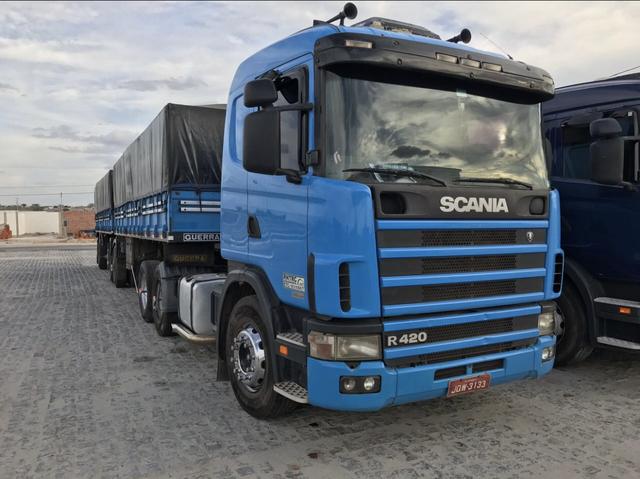 Scania r420 6x2 bitrem guerra 2008
