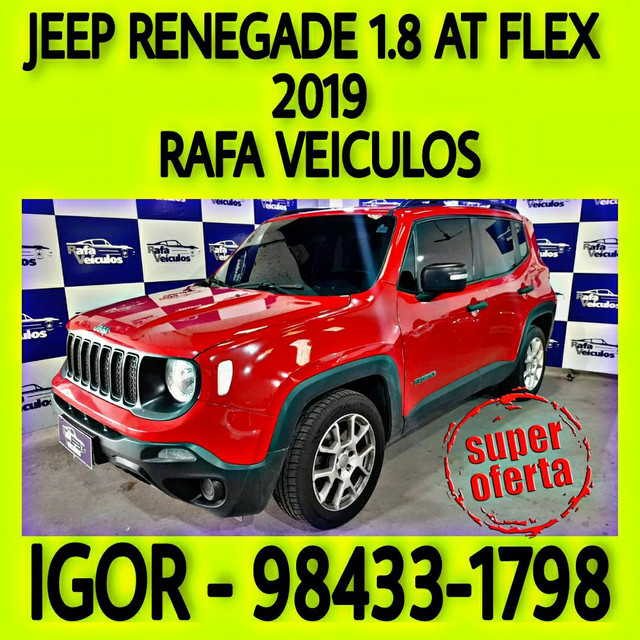 JEEP RENEGADE SPORT 1.8 AT FLEX 2019 FALAR COM IGOR AQUI NA RAFA VEICULOS