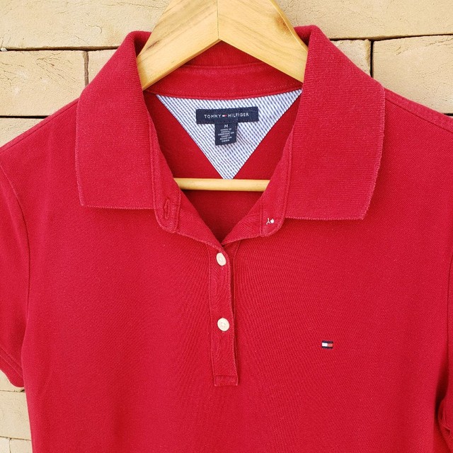 camiseta polo feminina tommy