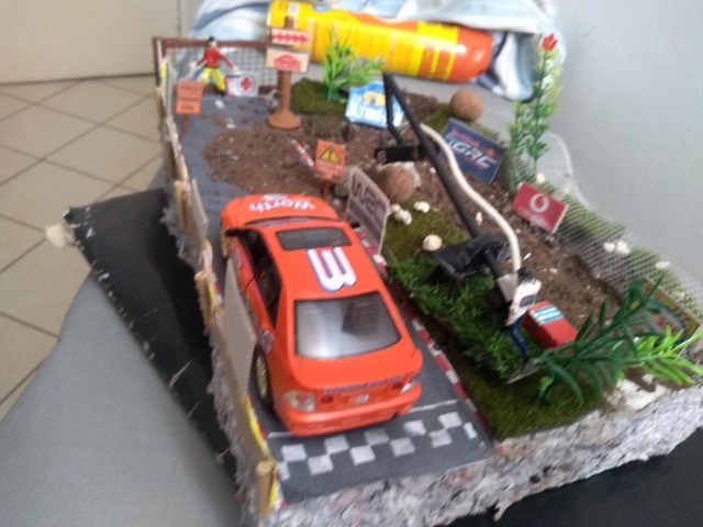 vendo miniatura personalizada carro Rallye Lexus com diorama gratis