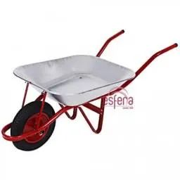 Carrinho De Mão Pneu C/ Câmara De Ar Caçamba Galvanizada 45l Esfera Aço