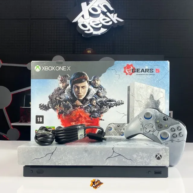 Microsoft XBOX Console Xbox One S 1TB+Jogo Gears Of War 5 Branco