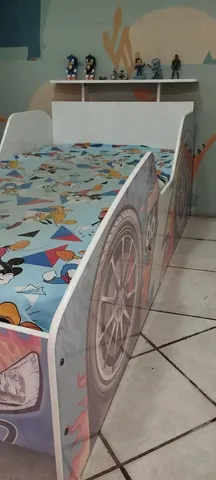 Cama Infantil Carro Vermelho Corrida - Envio Imediato