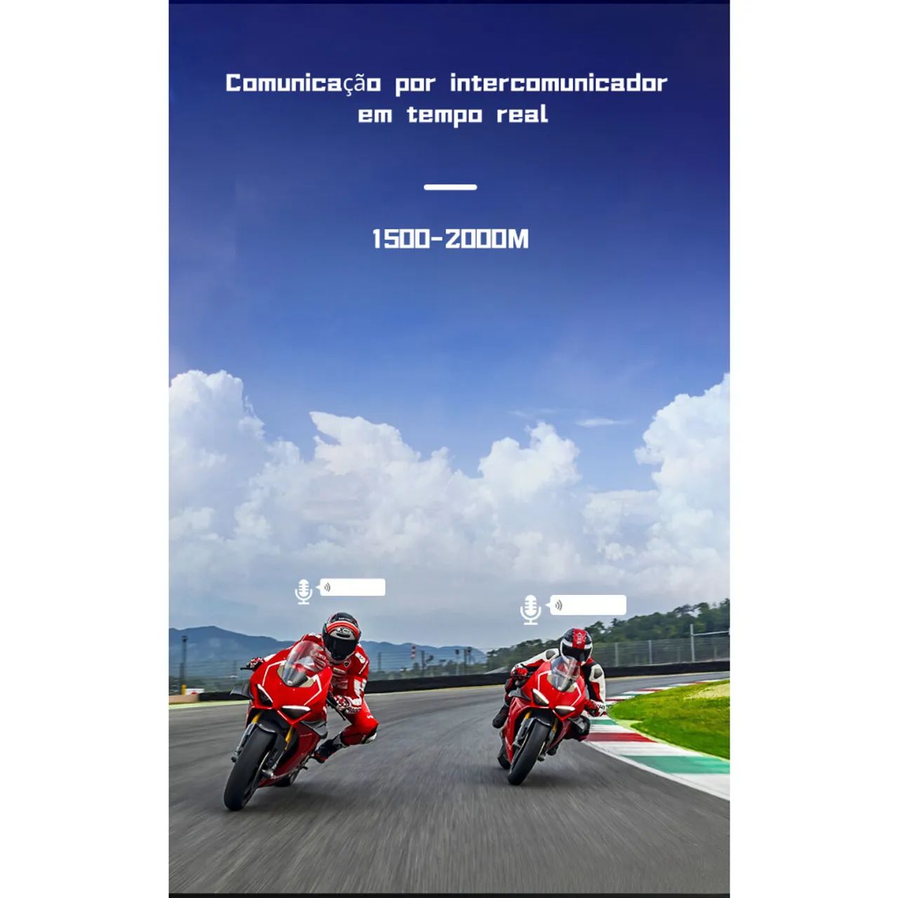 Fone de Ouvido p/Capacete moto com Intercomunicador Bluetooth e Câmera Integrada LE-2473 - Foto 4