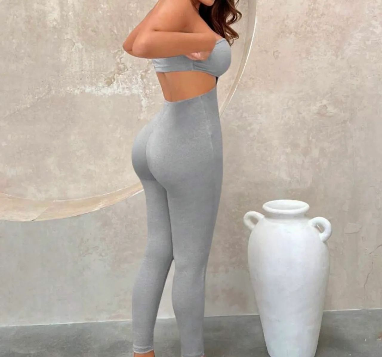 Macacão Cinza longo -  - Foto 2