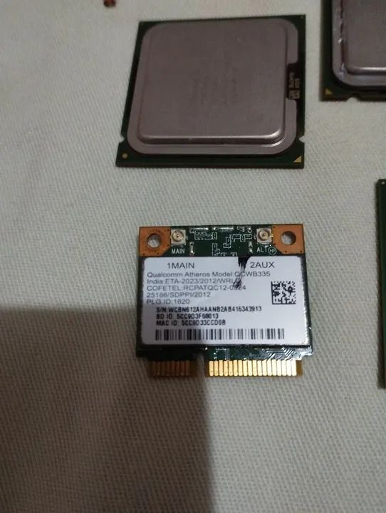 Placa de rede wi-fi + 3 processadores - Foto 2
