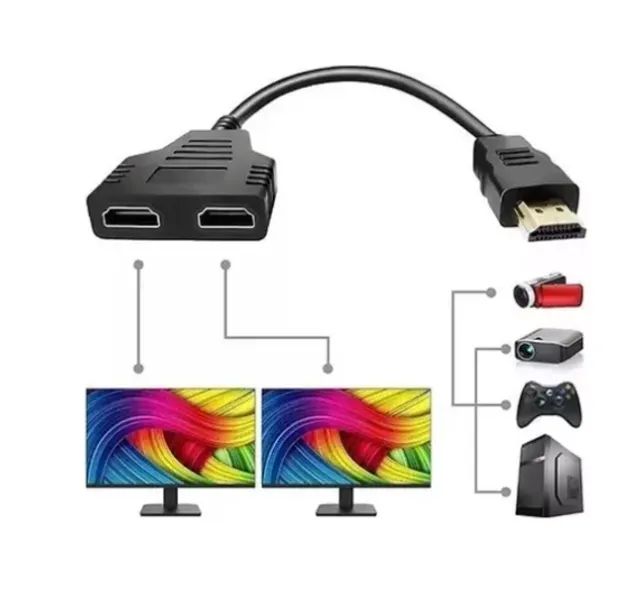 Cabo duplicador de HDMI 1 para 2 saídas - Foto 4