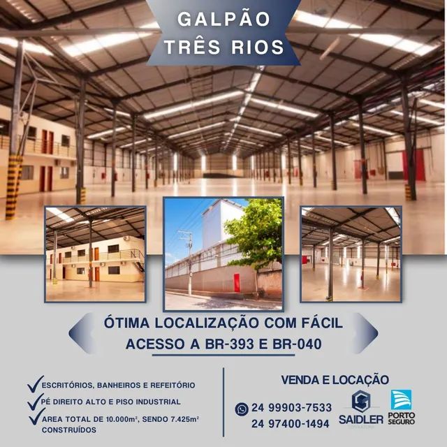 Galpão - Venda em Três Rios RJ 