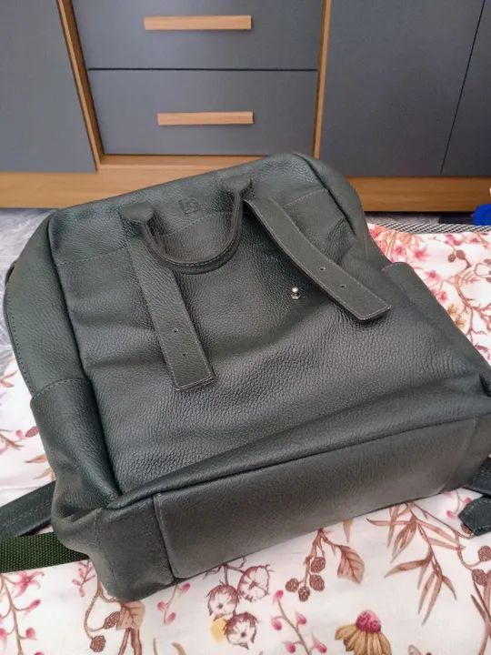 Bolsa de Couro Verde - Foto 2