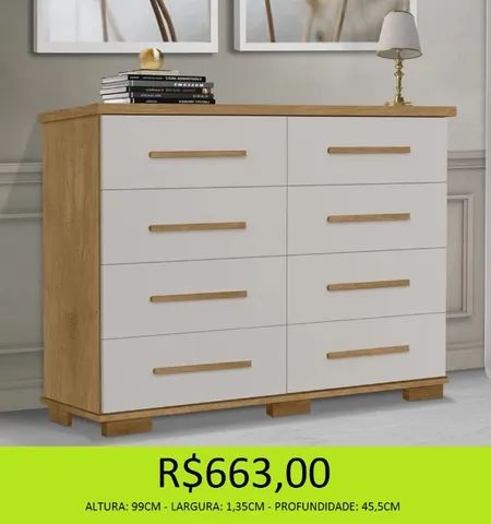 Cômoda de 8 gavetas  - Foto 3