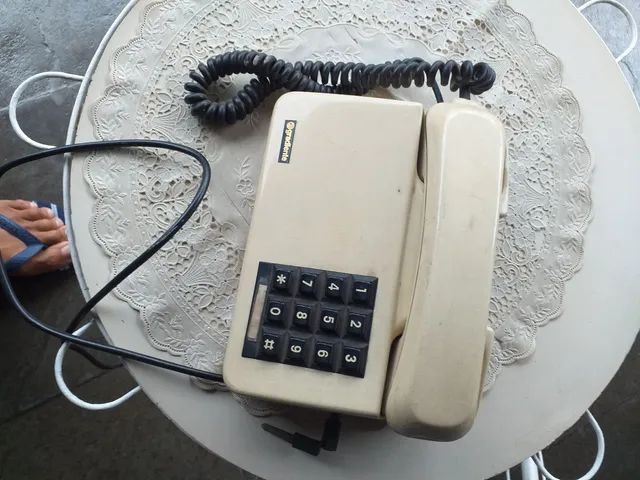 01 telefone antigo gradiente com chave - Foto 2