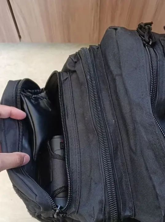 Mochila Tática Preta 50cm - Ideal para Camping e Aventura - Foto 4