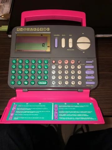 Agenda eletrônica junior digital em ótimo estado de conservação com tudo funcionando