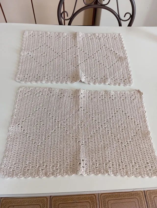 Jogo Americano Crochê Novo