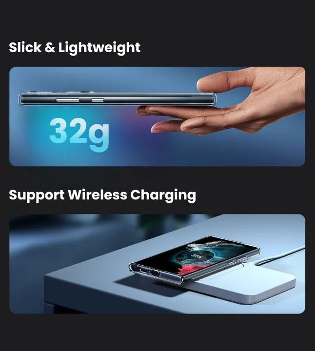 Capa original ugreen para galaxy s25 ultra transparente 