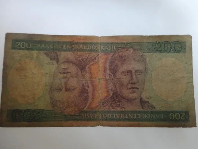 Cédula Antiga De 200 Cruzeiros Razoável Princesa Isabel