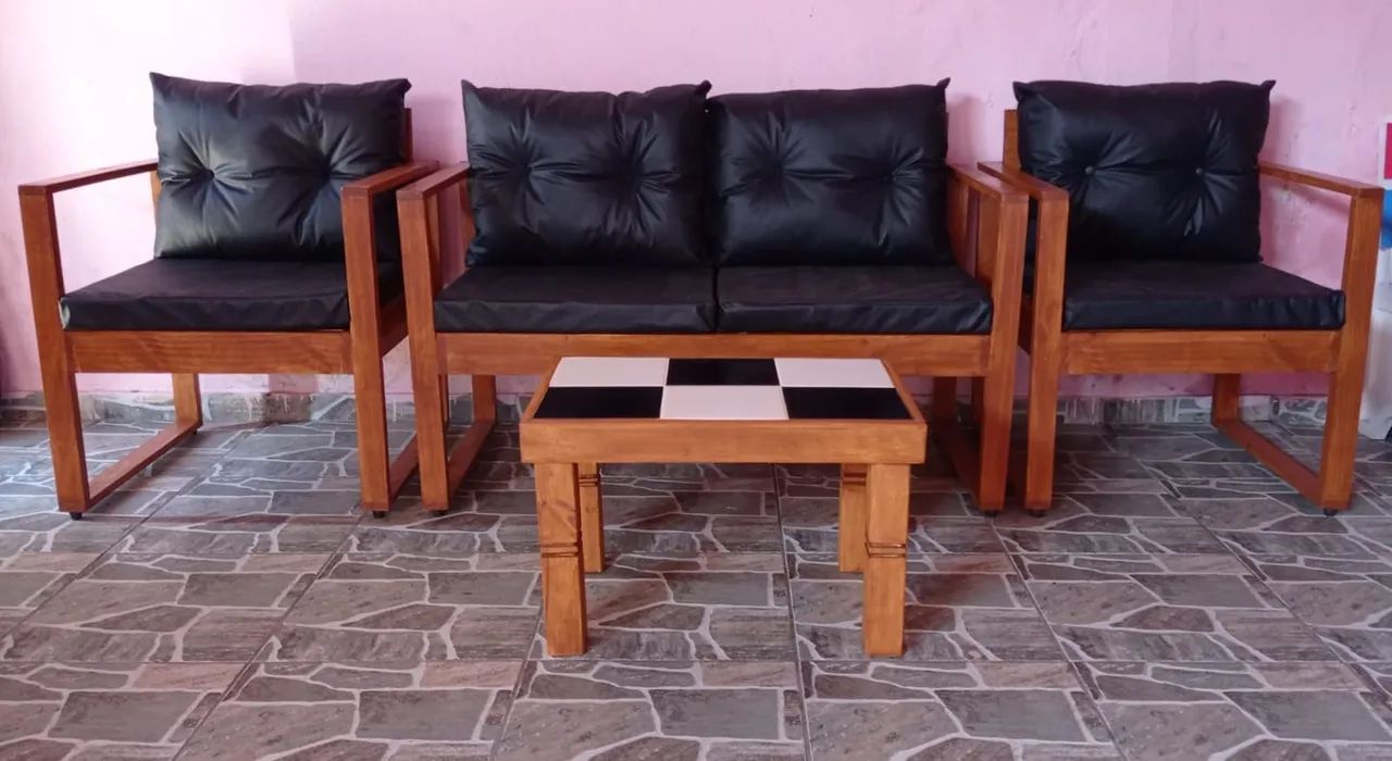 Conjunto rústicos em madeira de pinus  - Foto 2