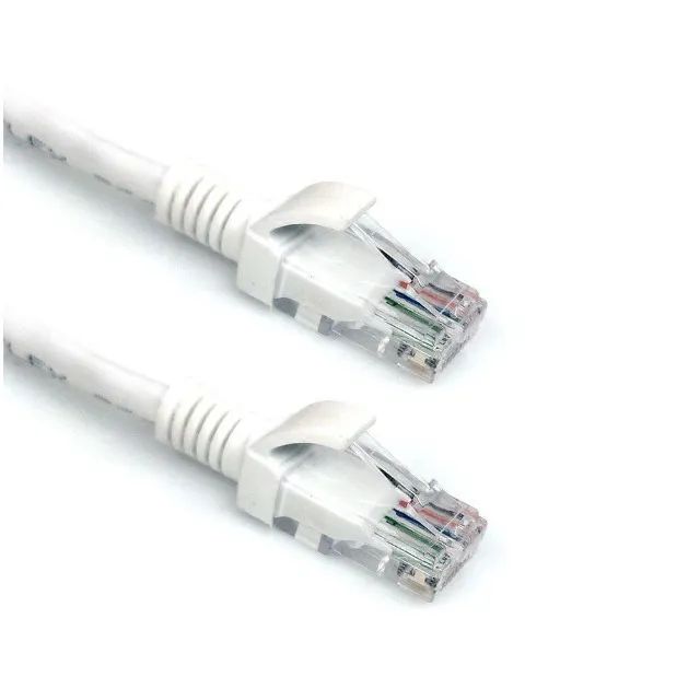 Cabo de rede CAT.6 10 metros PC-ETH6U100WH branco Patch Cord - Plus Cable Loja Coimbra - Foto 3