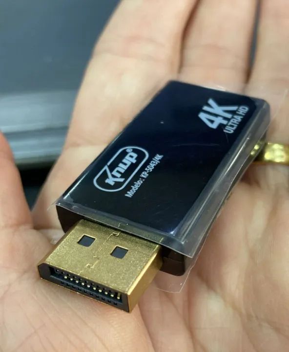 Adaptador Displayport P/ Hdmi Hdtv 4k Knup Kp-5043/4k Loja Coimbra Computadores Entregamos - Foto 2