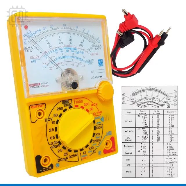 Multímetro Analógico Profissional com Bip de Continuidade CATlll 5 Funções - Foto 5