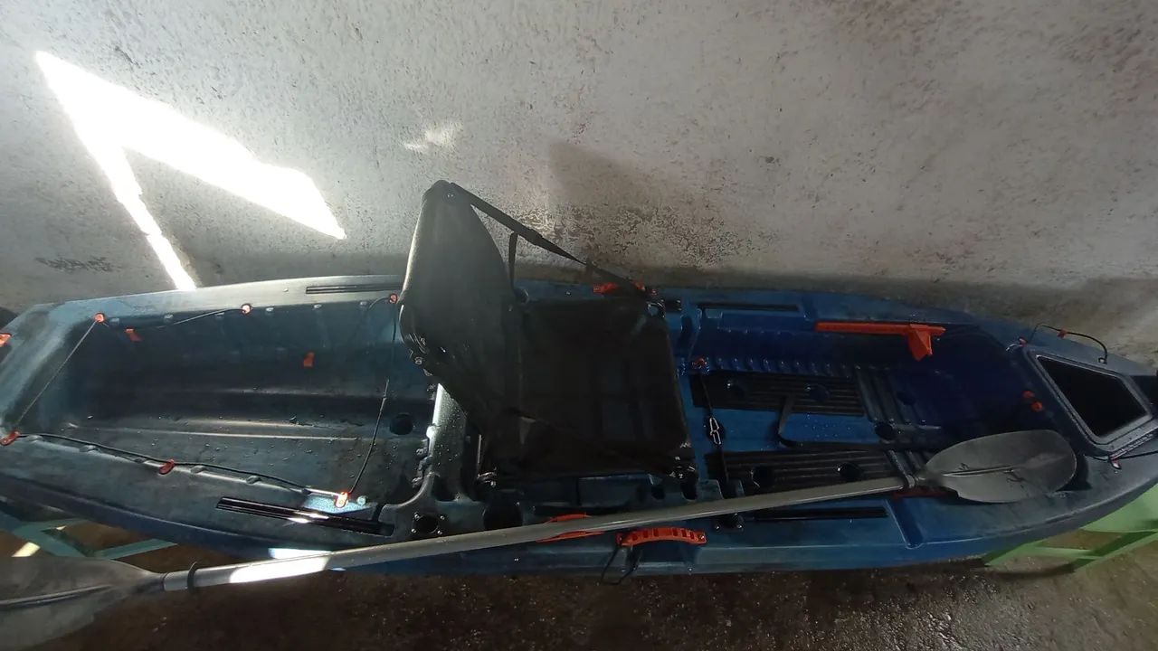 Caiaque Osken Pesca 3.2 - Azul - Carga 180kg + Colete - Foto 4