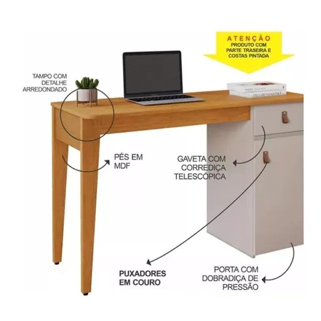 Escrivaninha Helo Candian - Receba Hoje  - Foto 2