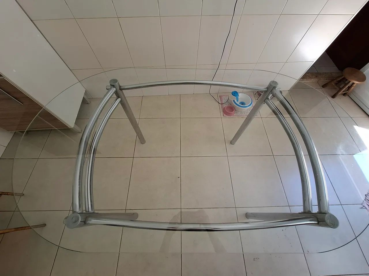 Mesa com tampo de vidro - Foto 4