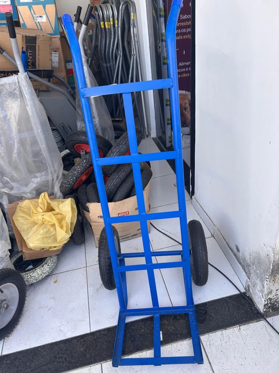 Carrinho carga Azul 200 e 300kg leia a descrição  - Foto 2