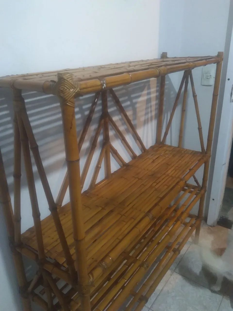 Estante de bambu rustico 64850627990018120