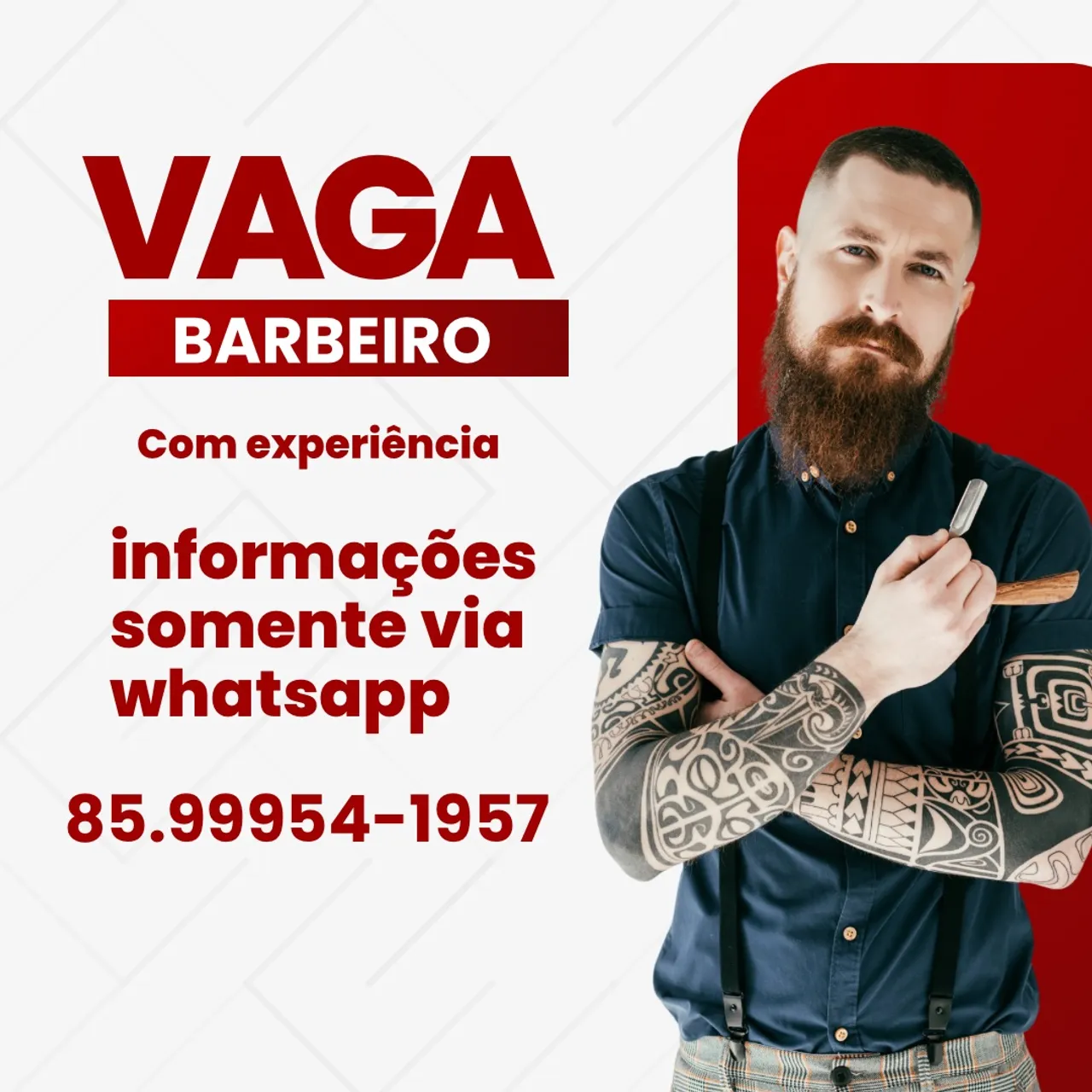 Informações somente pelo WhatsApp 