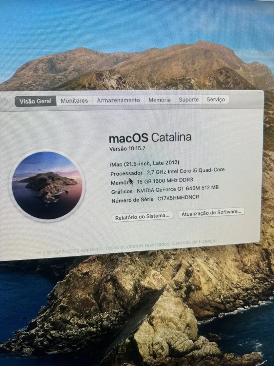 iMac 21.5 polegadas Late 2012 - 2,7 GHz Intel Core i5 Quad-Core - Foto 2