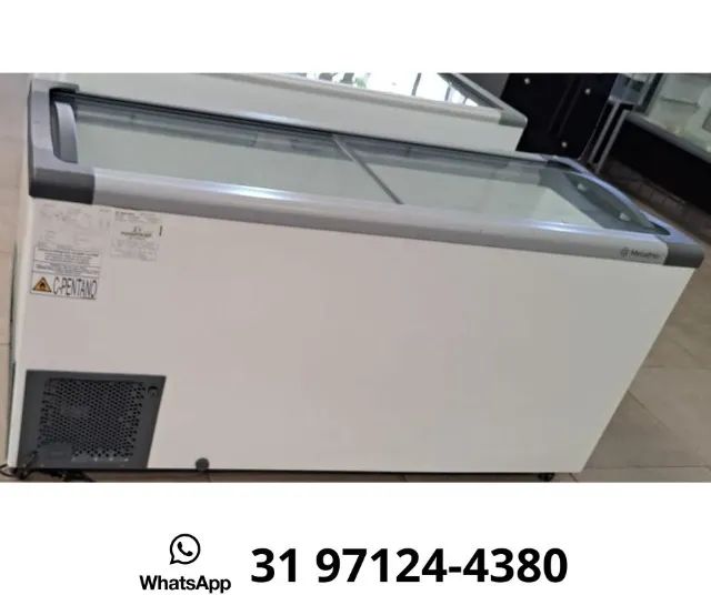 Freezer Horizontal Tampa de Vidro Fricon 411L