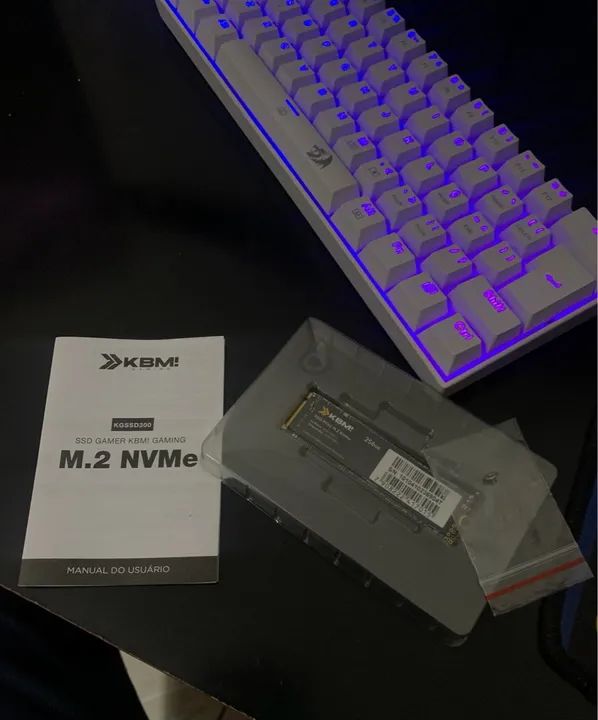 SSD KBM! Gaming, 256GB, M.2 NVMe, PCIe, Leitura 1800 MB/s, Gravação 1300 MB/s, Preto - Foto 2