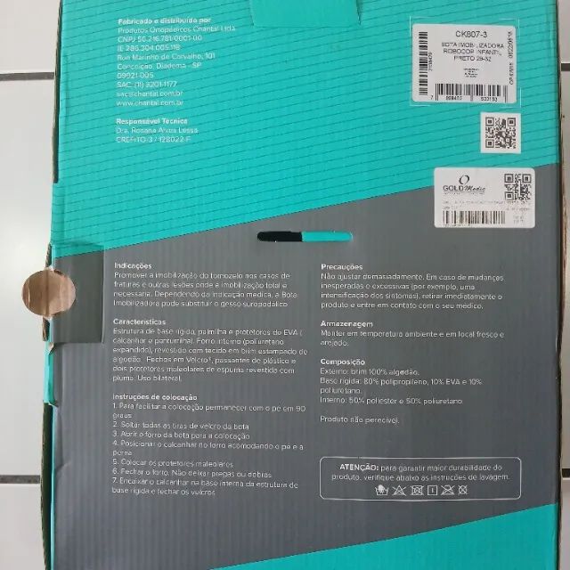 Bota imobilizadora infantil Robocop Chantal - Foto 6