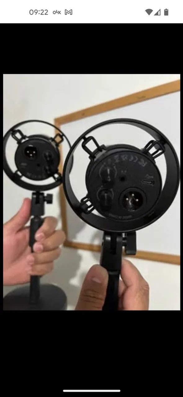 Microfone Fifine dinâmico Amplitank K688 podcast e suporte de microfone It Blue - Foto 2