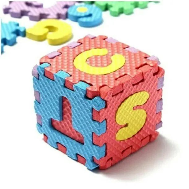 Tapete de EVA com letras e números 36pcs - Foto 2