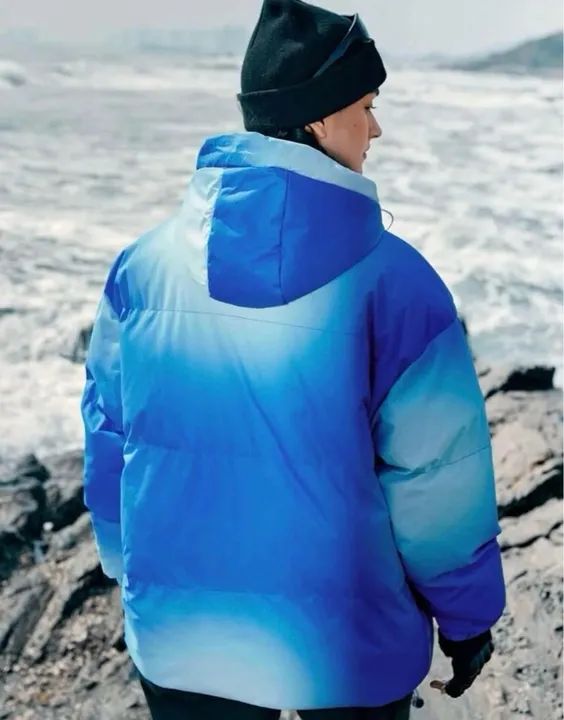 casaco puffer inverno grosso azul unissex bobojaco SHEIN - Foto 2