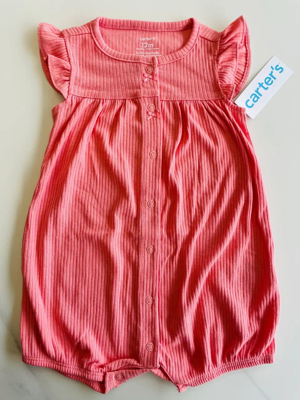 2 Rompers Carters Menina Importado Estampas Diversas PROMOCAO  - Foto 2
