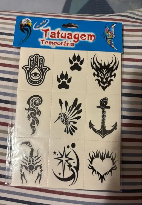 Tatuagens Temporárias - 18 Modelos Diversos!