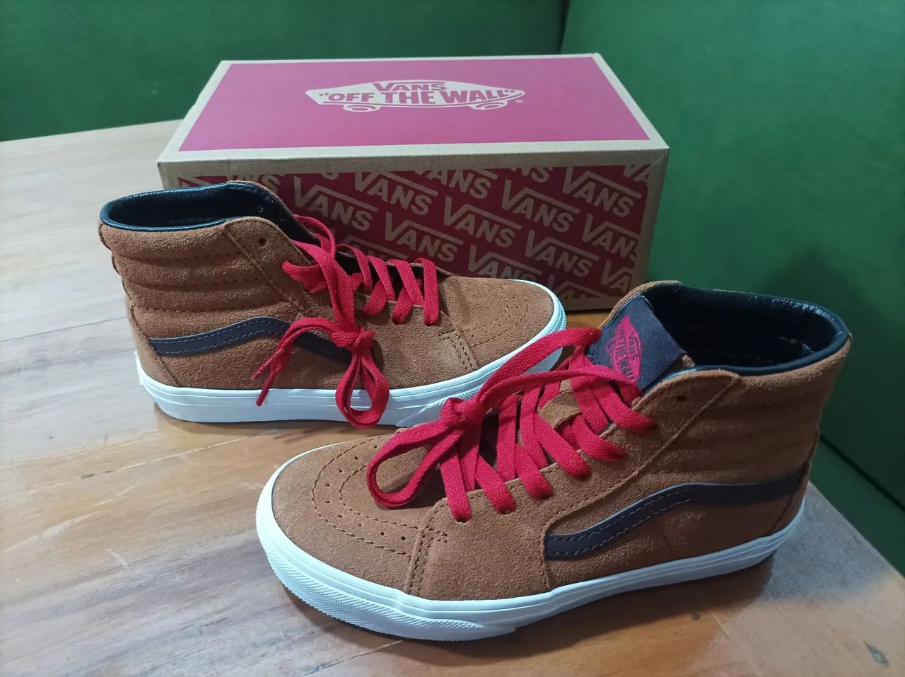 Vans Sk8 Hi TÃªnis Vans Marrom Tênis Vans Sk8-Hi Mte Marrom 33-39