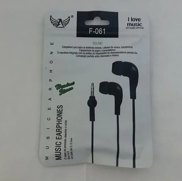 2 Fones de Ouvido Headset Stereo F-061 Marca Altomex Cor 1 azul e 1 rosa - Foto 2