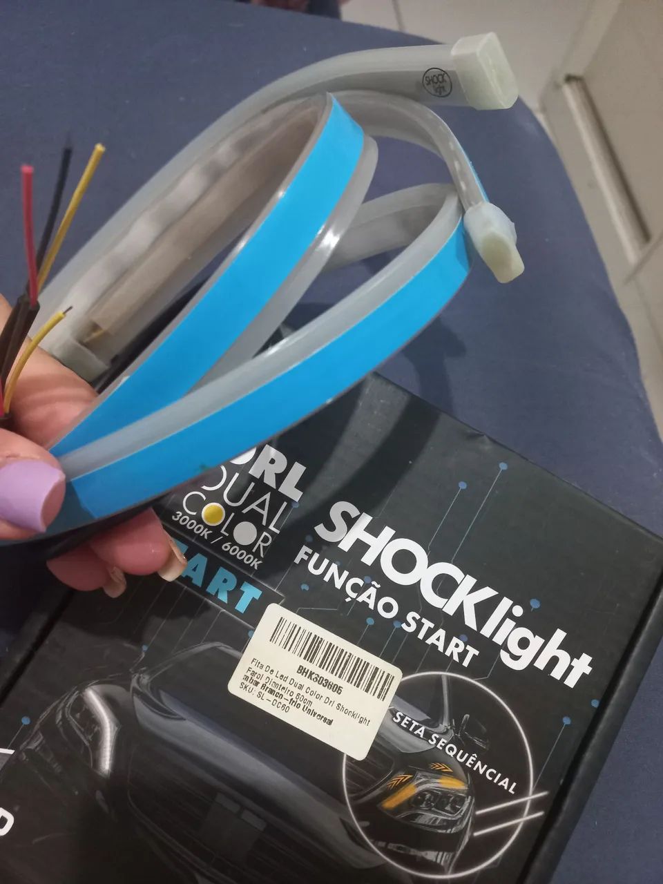 DRL fita de led Dual Color 3000K/6000K - Seta Sequencial - Foto 5