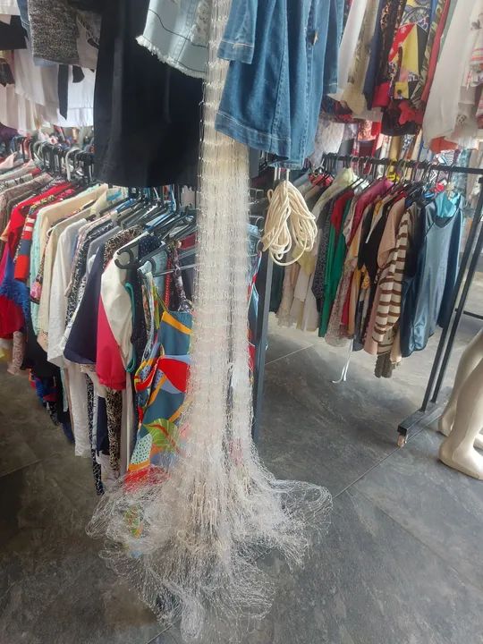 Rede de pesca -  tamanho grande( feita a mão  - Foto 3