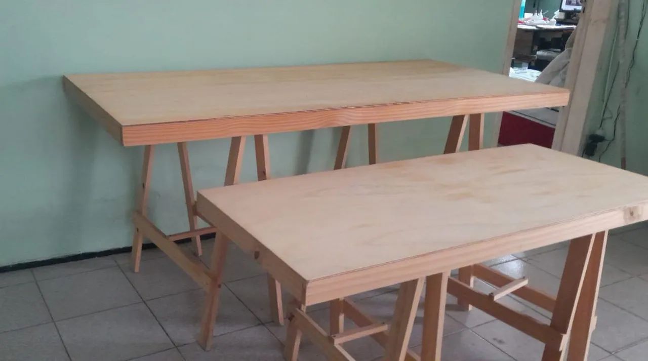 Mesa e Banco de Madeira - Foto 2